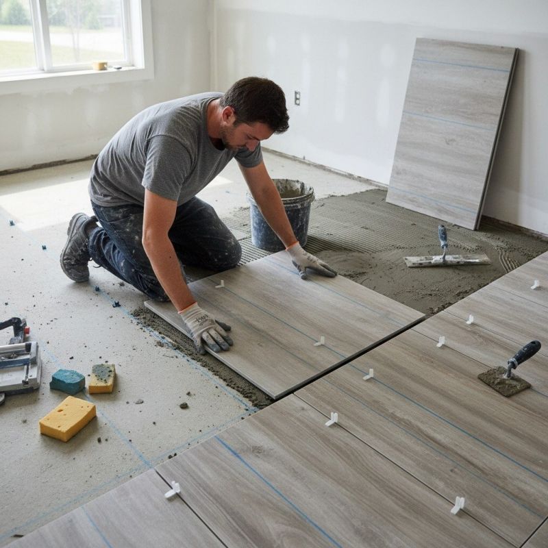 Travertine Floor Installation in Fredericksburg, VA